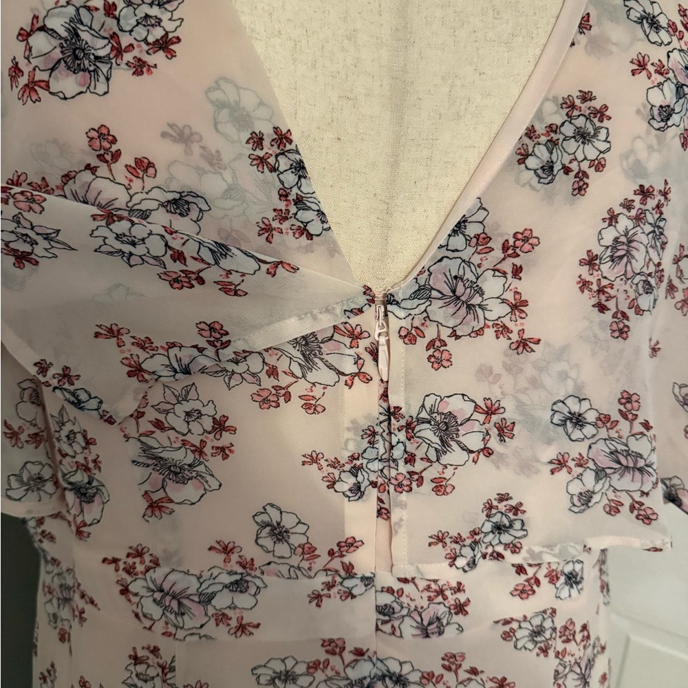 Torrid Blush Floral Wrap Dress - Picture 6 of 9